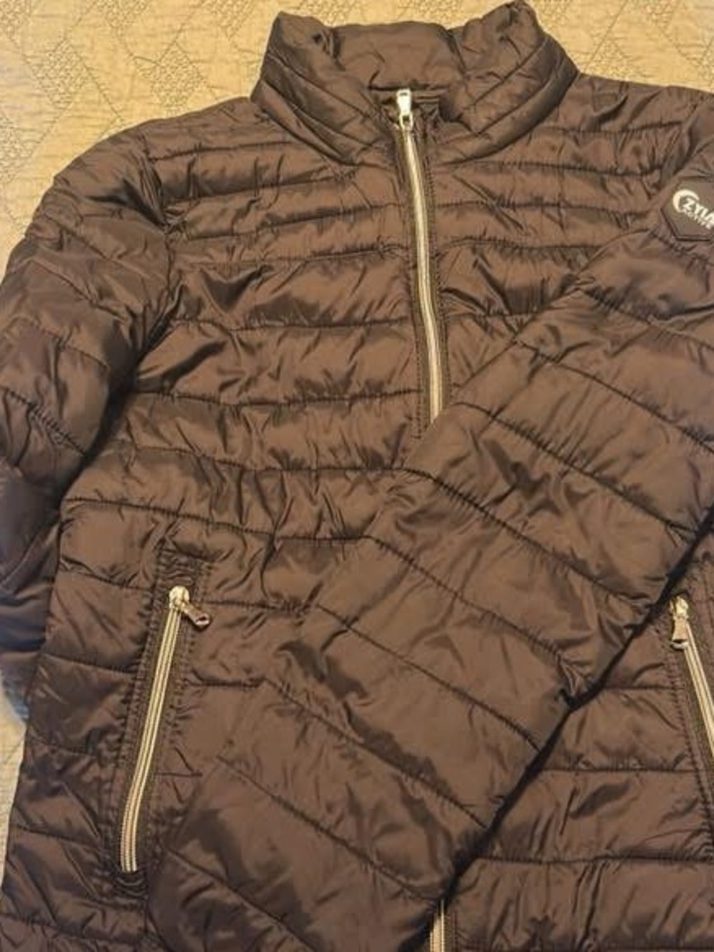 ZYIA Black Quilted Packable Jacket